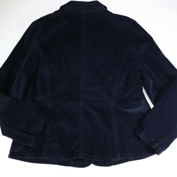 St John Bay Womens Navy Blue Jacket Button Down Bl - Picture 4 of 6